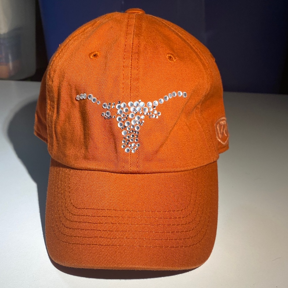 Texas Longhorns NCAA Top of the World Orange Cap Hat with Rhinestone Design